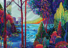 Ravensburger puzle 1000 gabali: Indigo mežs