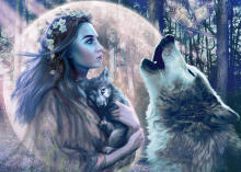 Ravensburger puzle 1000 gabali Moonlight Magic