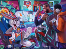 Ravensburger puzle 300 gab. Space Jam