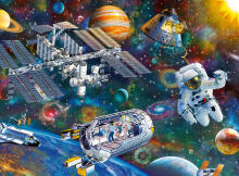 Ravensburger puzle 200 gab. Atvērta telpa