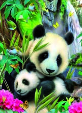 Ravensburger puzle 300 gab. Mīlošie pandi