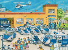 Ravensburger puzle 100 gab. Policijas iecirknis