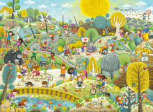 Ravensburger puzle 200 gab. Ilgtspējīgs