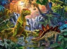 Ravensburger puzle 100 gab. Dinosauru oāze