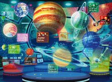Ravensburger puzle 300 gab. Hologrammu planētas
