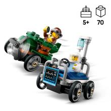 LEGO City Lidmašīna pret Slimnīcas Gultas Sacīkšu Automobiļu Komplekts