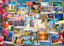 Ravensburger puzle 500 gabaliņu pastkartes