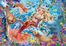 Ravensburger puzle 2x24 gabali jūras meitenes