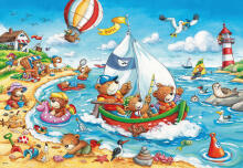 Ravensburger puzle 2x24 gabali Jūras brīvdienas
