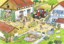 Ravensburger puzle 2x24 gabali Priecīgā lauku dzīve