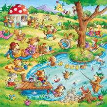 Ravensburger puzle 3x49 gabali brīvdienas laukos