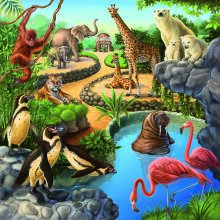 Ravensburger puzle 3x49 gabali dzīvnieki