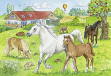 Ravensburger puzle 2x24 gabali zirgi