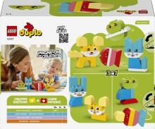 LEGO DUPLO 3 in 1 Radošie Cute Mājdzīvnieki