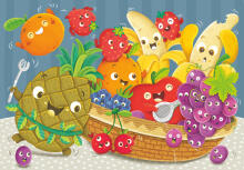 Пазл Ravensburger 2x24 шт. Свежие фрукты и овощи