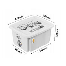 Box with lid 24L Karolina &ldquo;Minions Bello&rdquo; 42.5x35.5x22.5cm white