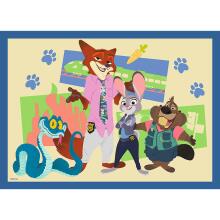 TREFL DISNEY ZOOTROPOLIS Pužļu komplekts 4in1