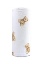 Autiņš - 30435 - FLANEĻA DRUKA - EGA - MINKSTĀ TEADDY LĀCIS - izmērs 70x80 cm