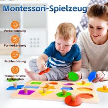 SYHLN Montessori Toy Wooden Art.294586 Montessori koka puzle-dēlis