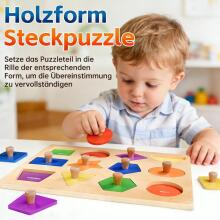 SYHLN Montessori Toy Wooden Art.294586 Montessori koka puzle-dēlis