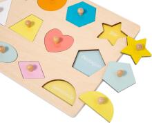 Adena Montessori Wooden Art.294587  Деревянная развивающая доска- пазл Монтессори