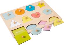 Adena Montessori Wooden Art.294587  Деревянная развивающая доска- пазл Монтессори