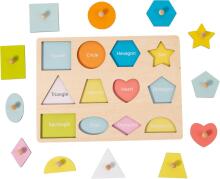 Adena Montessori Wooden Art.294587  Деревянная развивающая доска- пазл Монтессори
