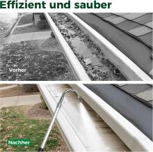 Bebe Basic Gutter Cleaner Art.294721 Инструмент для чистки водосточных желобов, регулируемый по длине, телескопическая ручка со сменной щеткой