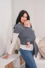 La Bebe™ Huggi Sling Cotton Grey Cloud Art.294742 Тканый слинг из натурального хлопка (470x54 см)