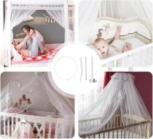 La Bebe™ Canopy Stand Art.294745 White Устойчивый напольный  штатив (крепление) для балдахина