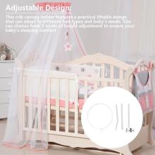 La Bebe™ Canopy Stand Art.294745 White Устойчивый напольный  штатив (крепление) для балдахина