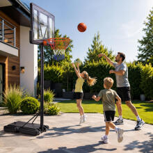 Regulējams basketbola grozs līdz 305 cm brīvi stāvošs tablo rāmja MOVEPRO