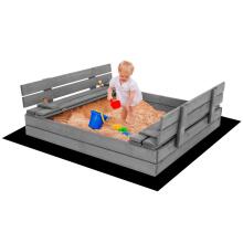 Премиальная деревянная песочница SBP120SET01X 120 x 120 см комплект