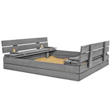 Премиальная деревянная песочница SBP120SET01X 120 x 120 см комплект