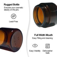 Brown Glass Ointment Jars Сream Art.294989  стеклянные баночки для мазей, 20 мл/30 мл, для крема,1 шт