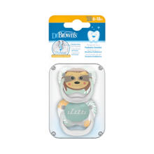 Соска Dr. Brown's PV22014 PreVent Butterfly 6-18м Коллекция Животных Зеленая 2-Pack