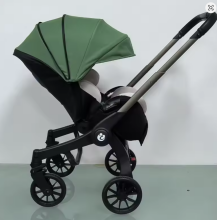 Infant Car Seat Black  Art.295618 Autosēdeklis - ratiņi  jaunas paaudzes  2 in 1