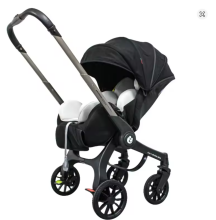 Infant Car Seat Black  Art.295618 Autosēdeklis - ratiņi  jaunas paaudzes  2 in 1