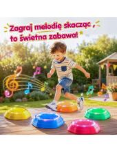 WOOPIE Interaktīvie līdzsvara akmeņi ar skaņu un gaismu 5 gab.