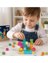Woopie magnētiskie bloki 54 gab. Montessori okeāna puzle 3D spēle