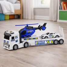 Policijas Kravas Auto, Vilkšanas Auto, Helikopters, Auto, Gaismas, Skaņas Komplekts