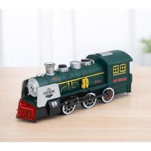 Classic Locomotive Obstacle Sensor Smoke Lights Sounds Green