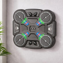 Interactive Musical Boxing Shield with LED Lights 3 Levels Black