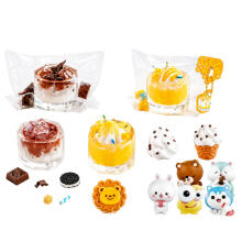Creative Plastic Kit for Creating Squishy, ​​Decorative Sweets, and Drinks DIY