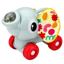 Interactive Sensory Toy Elephant Car for Toddlers Gray
