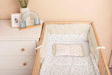 Sensillo Bumper Art.2230480 Rose Beige Бортик-охранка для детской кроватки 180x30см