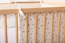 Sensillo Bumper Art.2230480 Rose Beige Бортик-охранка для детской кроватки 180x30см