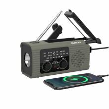 Hawk HWRDI410GN Radio Solar Dynamo With Flashlight