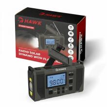 Hawk HWRDI420GN Radio Solar Dynamo With Flashlight