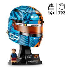 LEGO izdevumi McLaren Mastercard F1 komanda Oskara Piastri ķivere